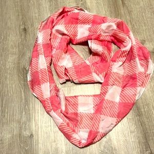 Pink infinity scarf